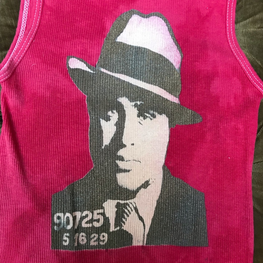 ⚡️AL CAPONE mobster series distressed graffiti tank top art M